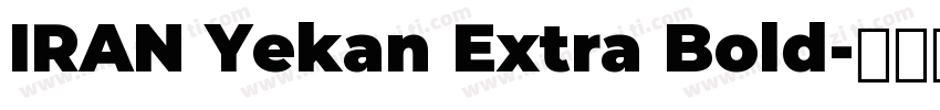 IRAN Yekan Extra Bold字体转换